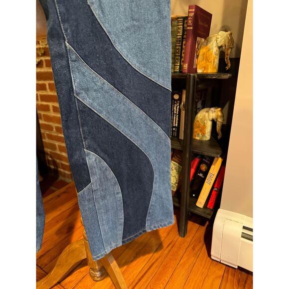 Jaded London Women’s 70’s Style Swirl Patchwork Jeans - Picture 6 of 8